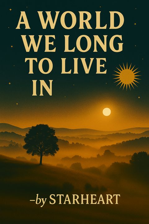 A World We Long to Live In: the poem's cover