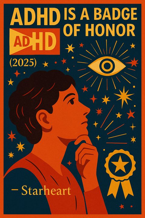 ADHD Is a Badge of Honor: the poem's cover