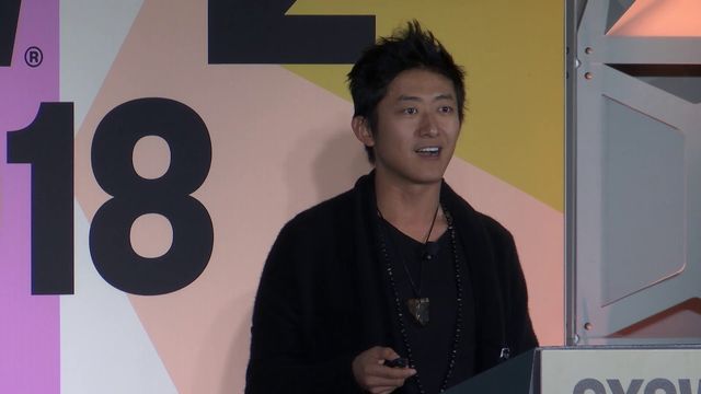 Hugo Liu speaking at SXSW 2018